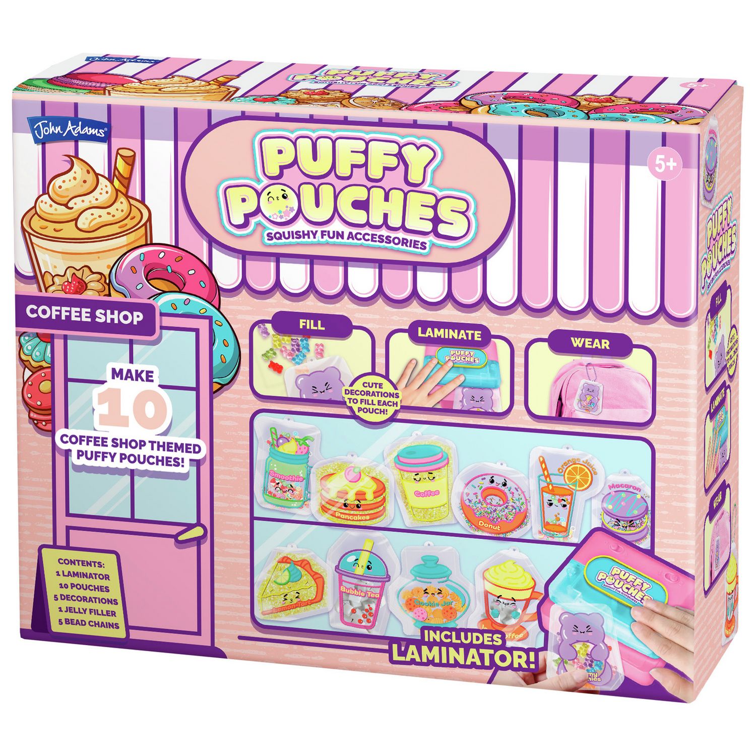 Puffy Pouches coffee shop craft set (British brand)