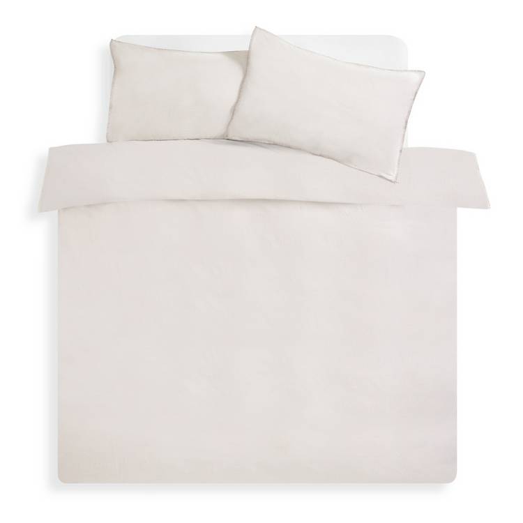 Habitat seersucker single bedding set blanket stitch - British product