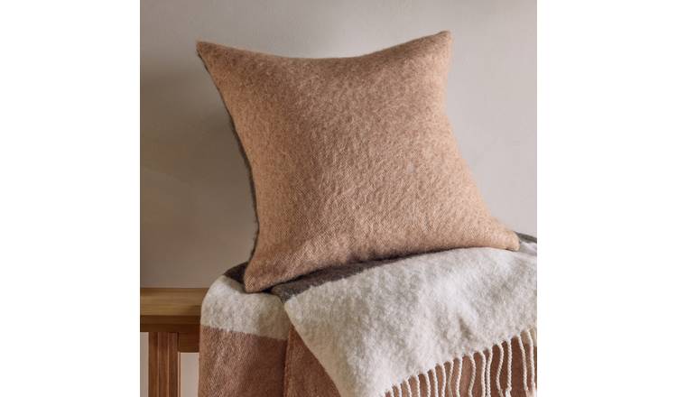 Habitat faux mohair cushion neutral 43x43cm (British brand)
