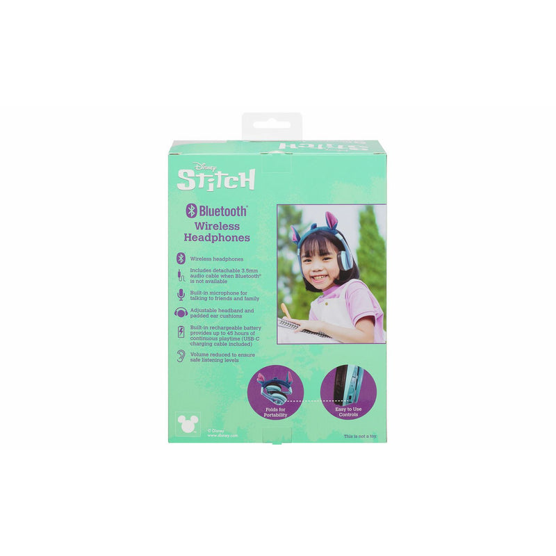 Disney Stitch Bluetooth headphones blue - British product