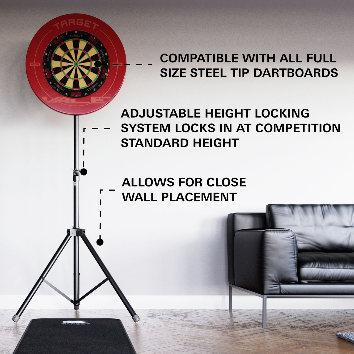Target dartboard Tri Stand - British product