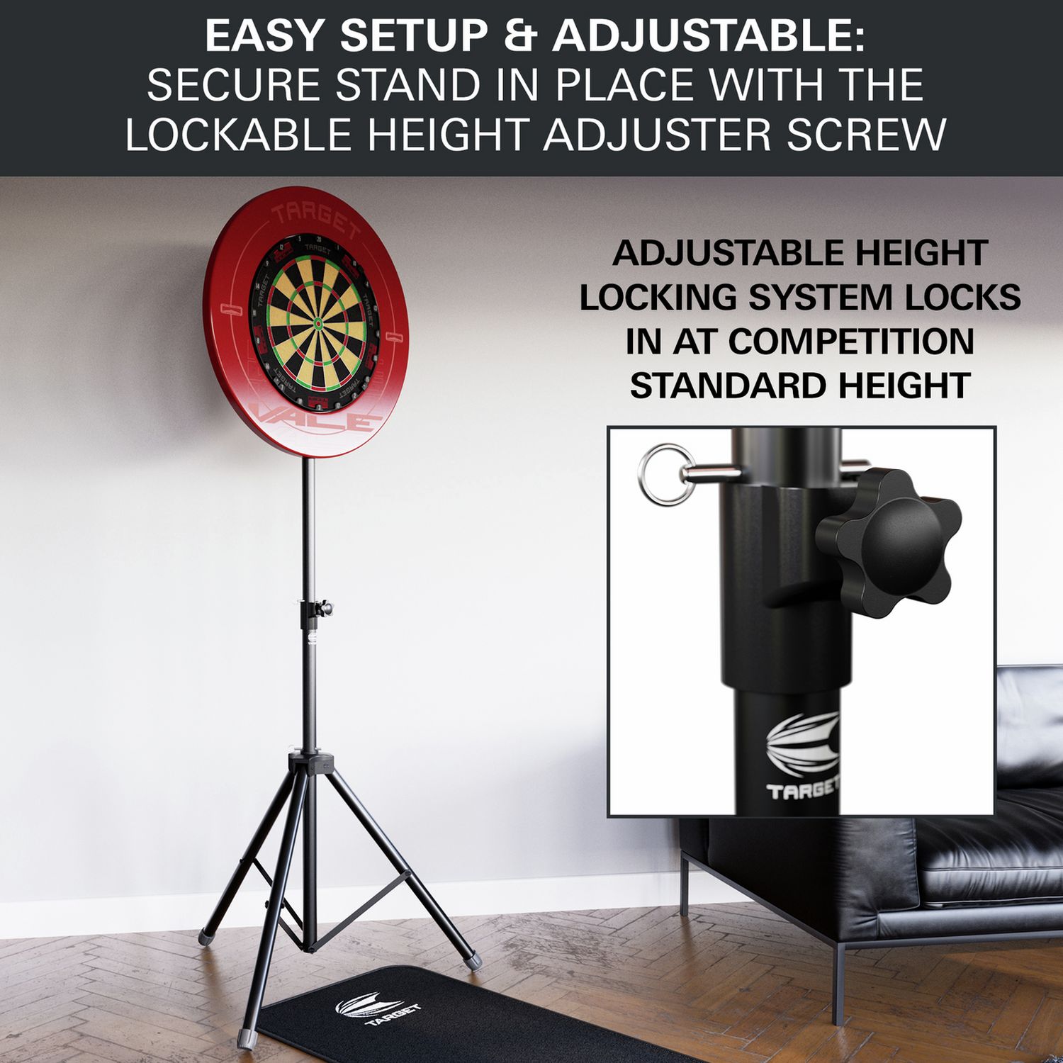 Target dartboard Tri Stand - British product