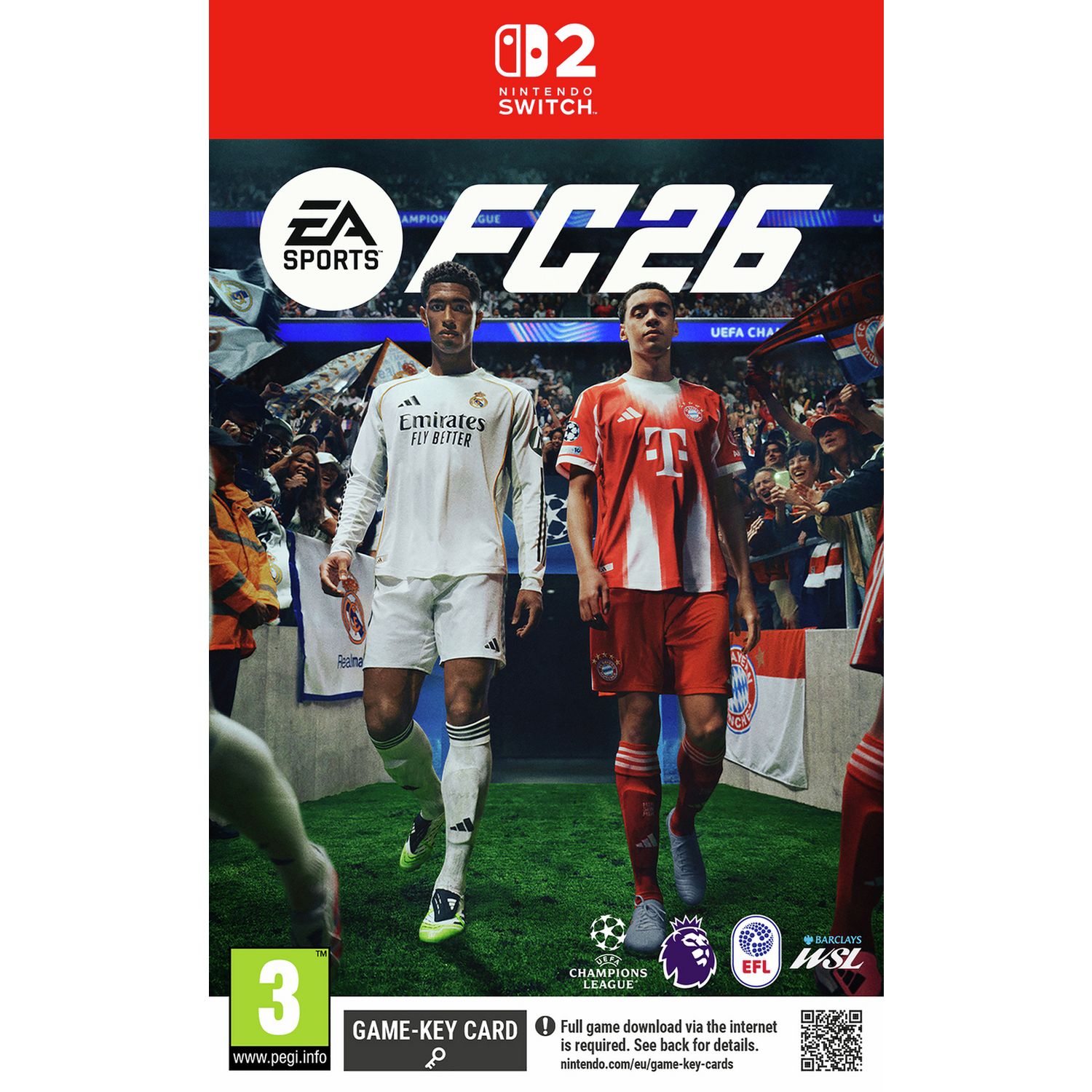 EA Sports FC 26 Nintendo Switch 2 game card, imported from the UK
