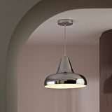 Habitat Aerial metal pendant light polished chrome 33cm - British product