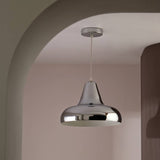Habitat Aerial metal pendant light polished chrome 33cm - British product