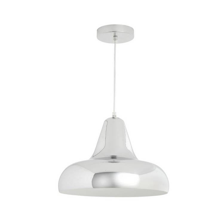 Habitat Aerial metal pendant light polished chrome 33cm - British product