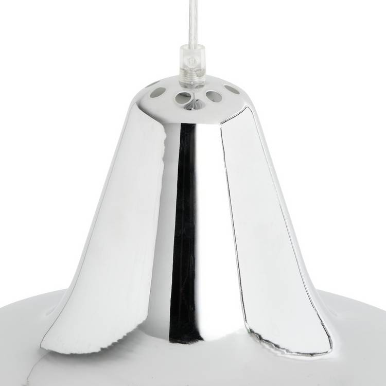 Habitat Aerial metal pendant light polished chrome 33cm - British product