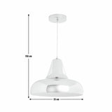 Habitat Aerial metal pendant light polished chrome 33cm - British product