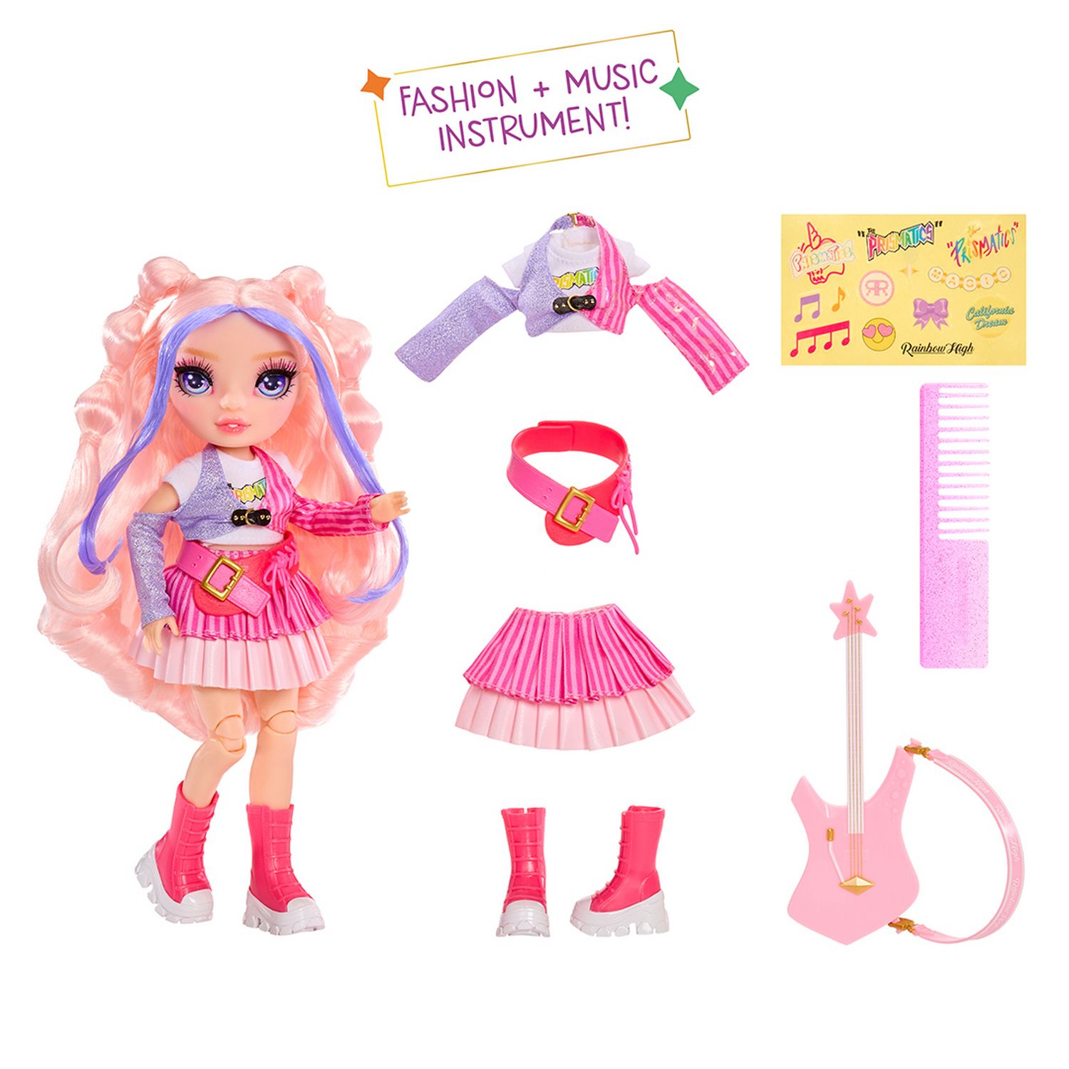 Rainbow High fashion doll Bella Rockband 9 inch (British brand)