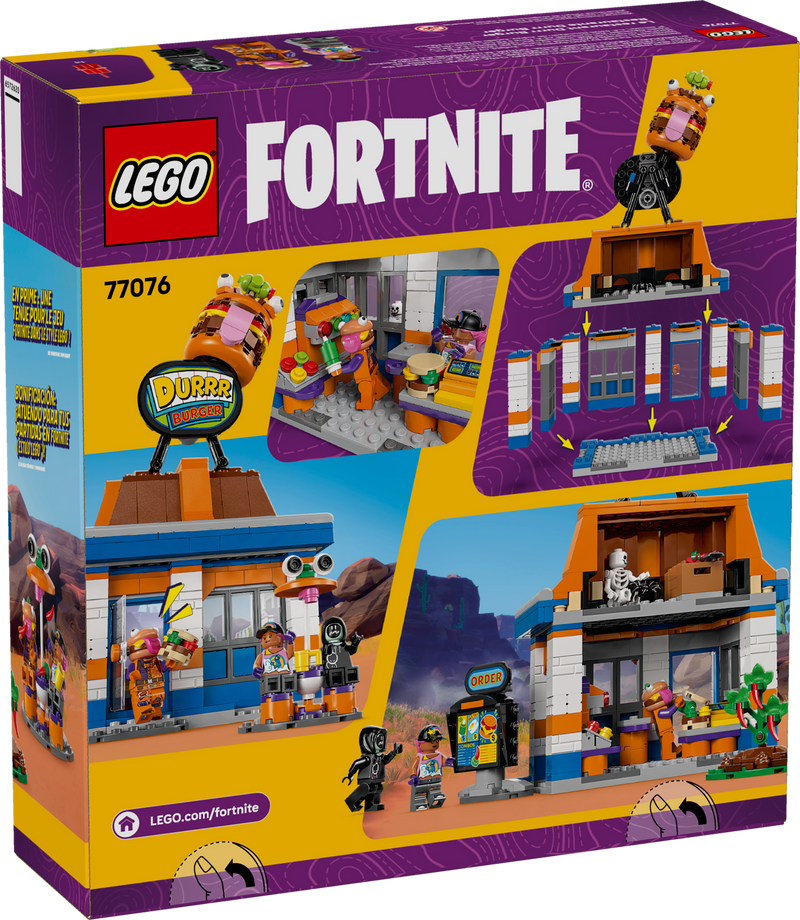 LEGO Fortnite Durrr Burger Restaurant Set, imported from the UK