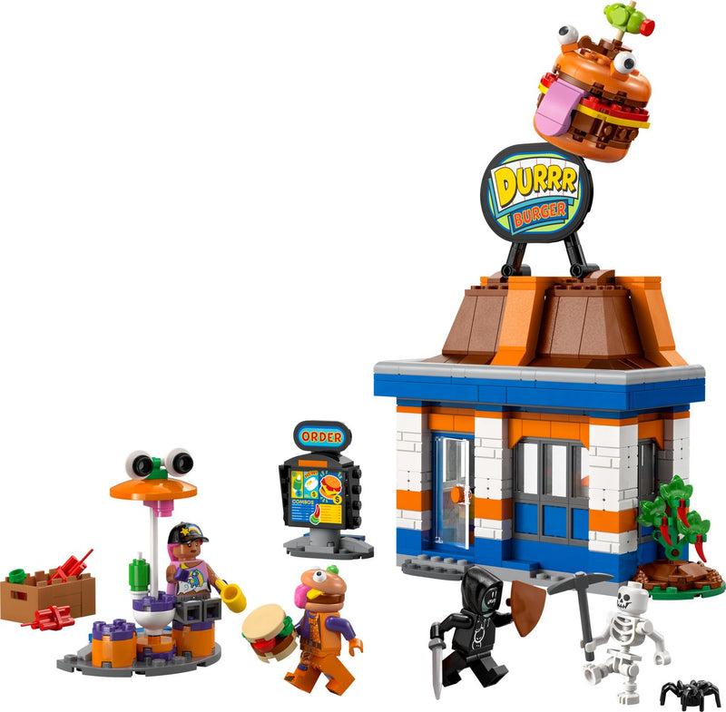 LEGO Fortnite Durrr Burger Restaurant Set, imported from the UK