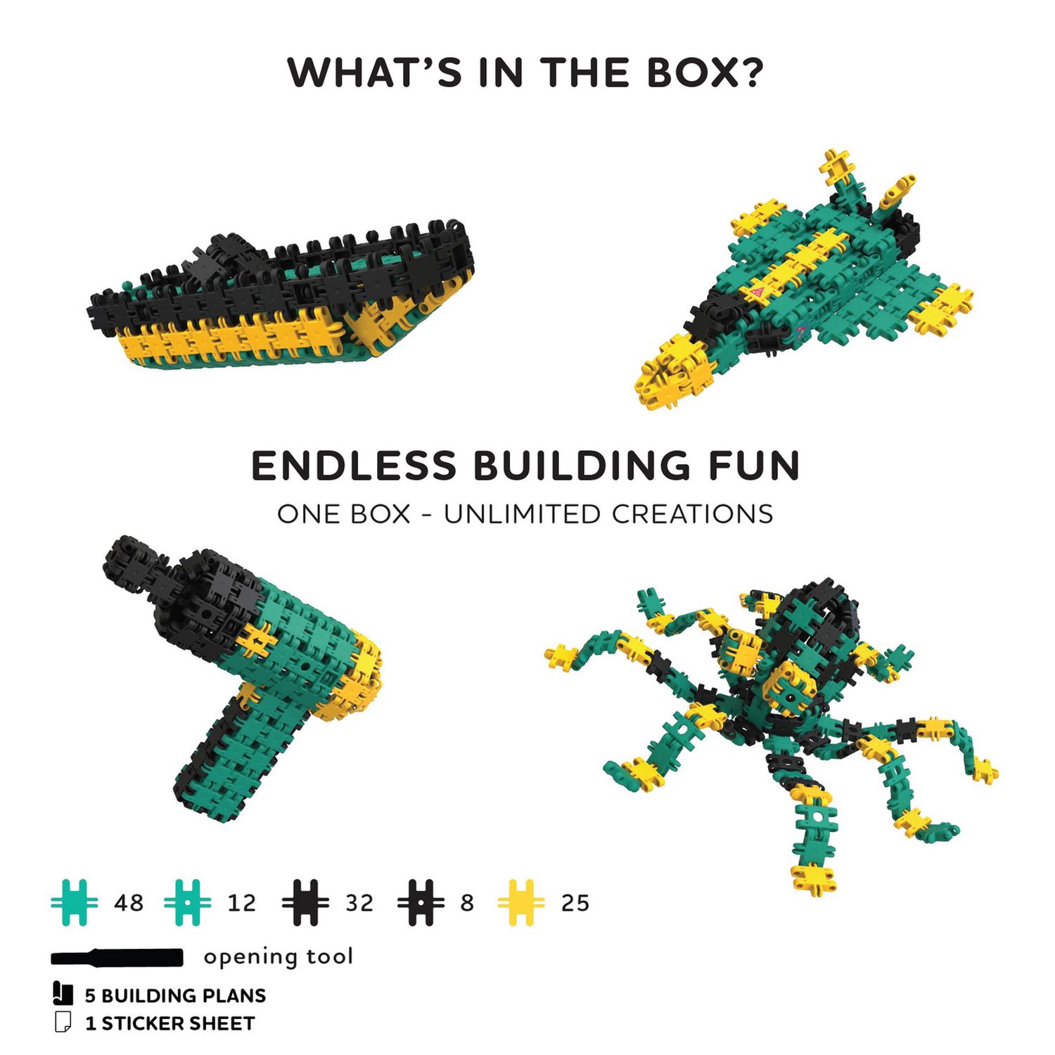 Nano Clics Creative Builder 125-piece construction toy (British brand)