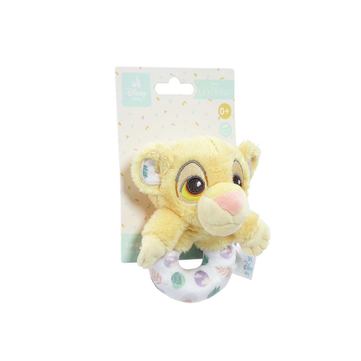 Lion King baby gift set with Simba plush rattle and comforter, UK version