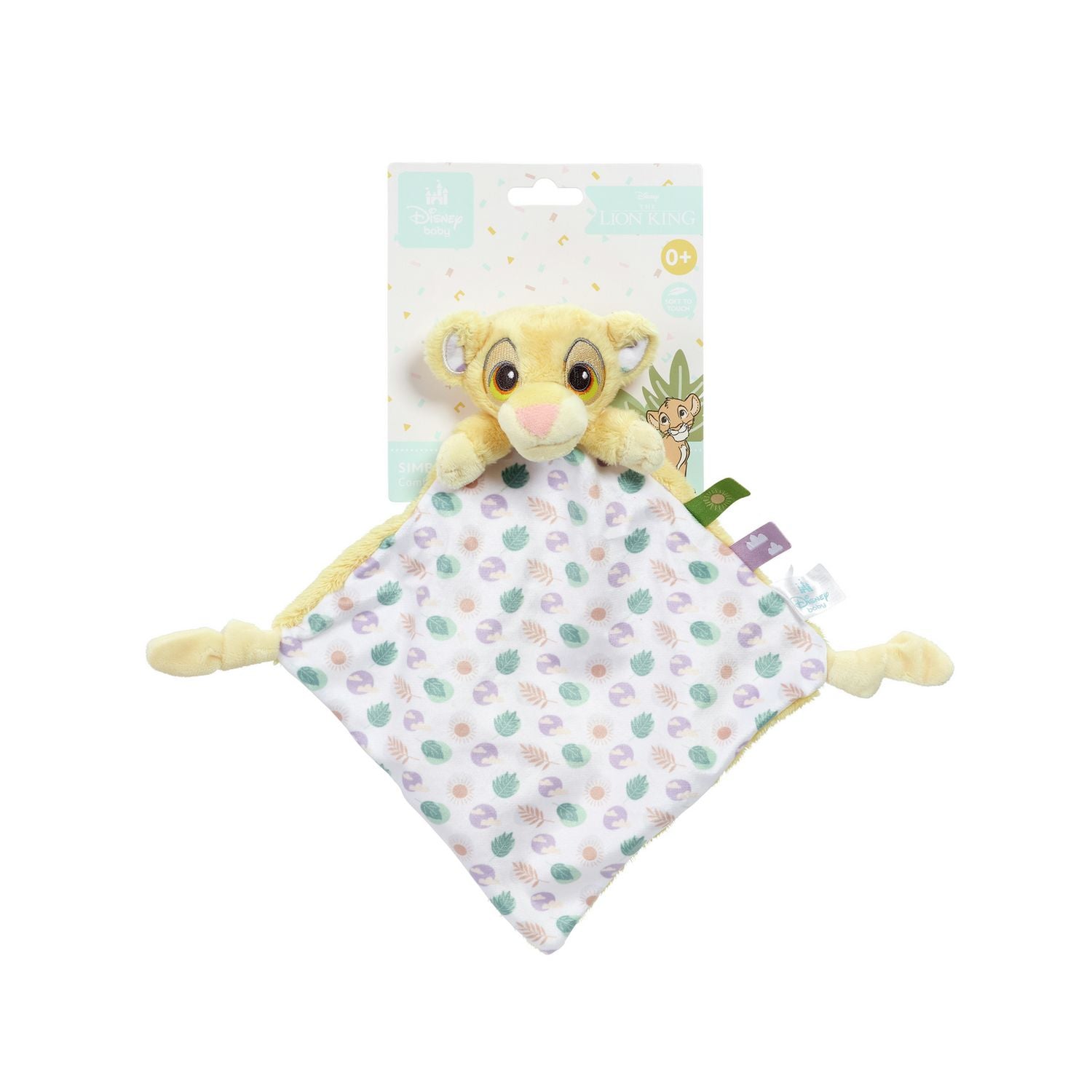 Lion King baby gift set with Simba plush rattle and comforter, UK version