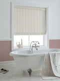Laura Ashley Apricot Candy Stripe 100% cotton roman blinds - British product