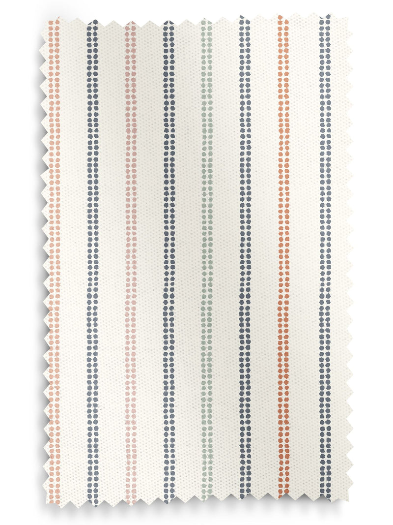 Laura Ashley Apricot Candy Stripe 100% cotton roman blinds - British product