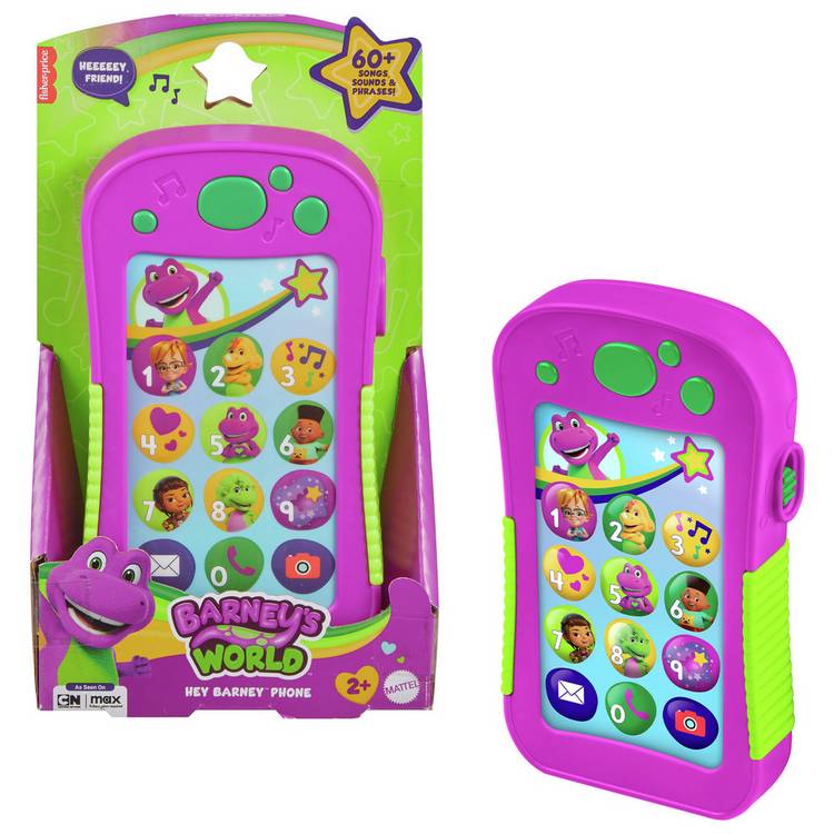 Fisher-Price musical toddler toy phone Hey Barney Phone (British brand)