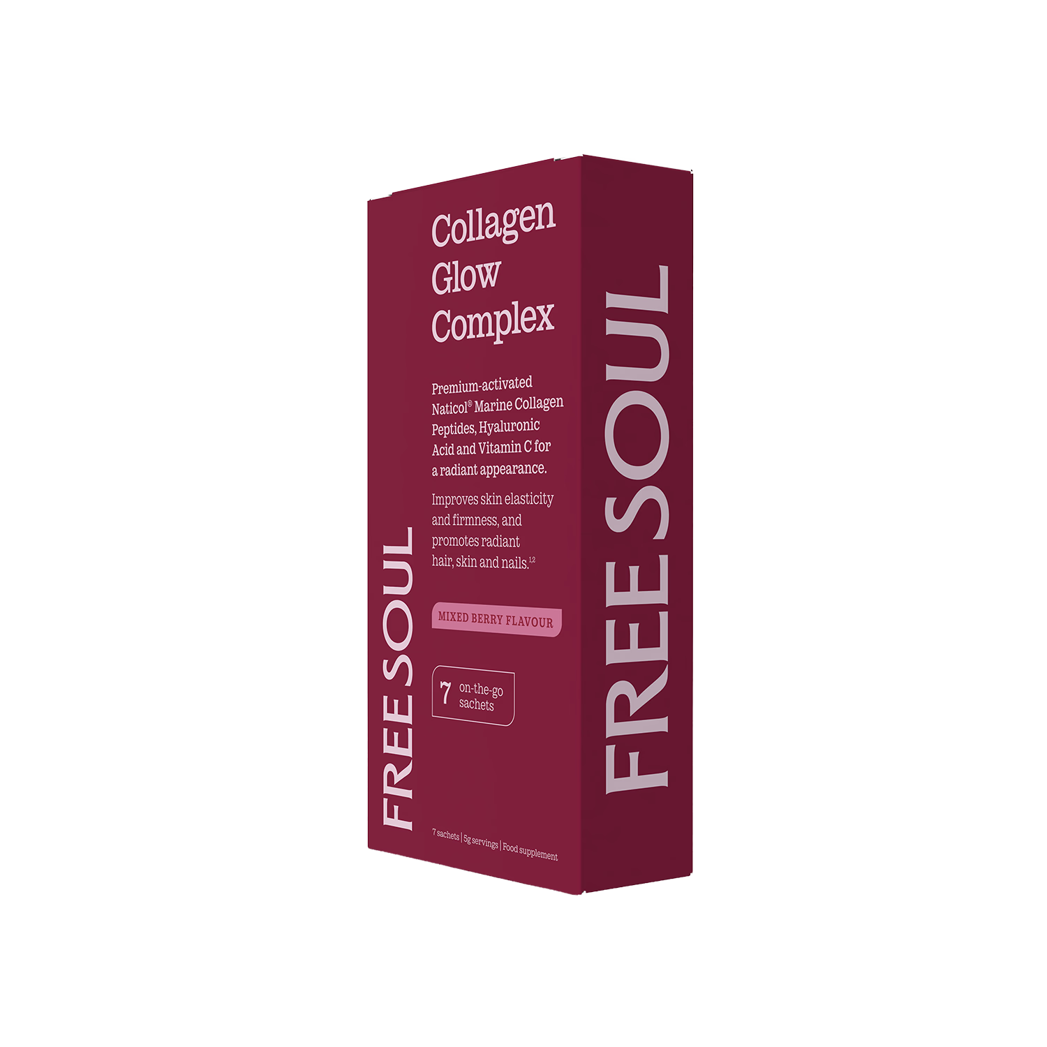 Free Soul Collagen Glow mixed berry sachets (British brand)