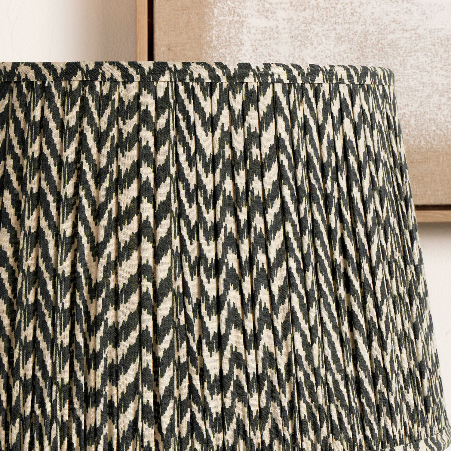 Pacific black mushroom pleat lampshade 30cm (British brand)