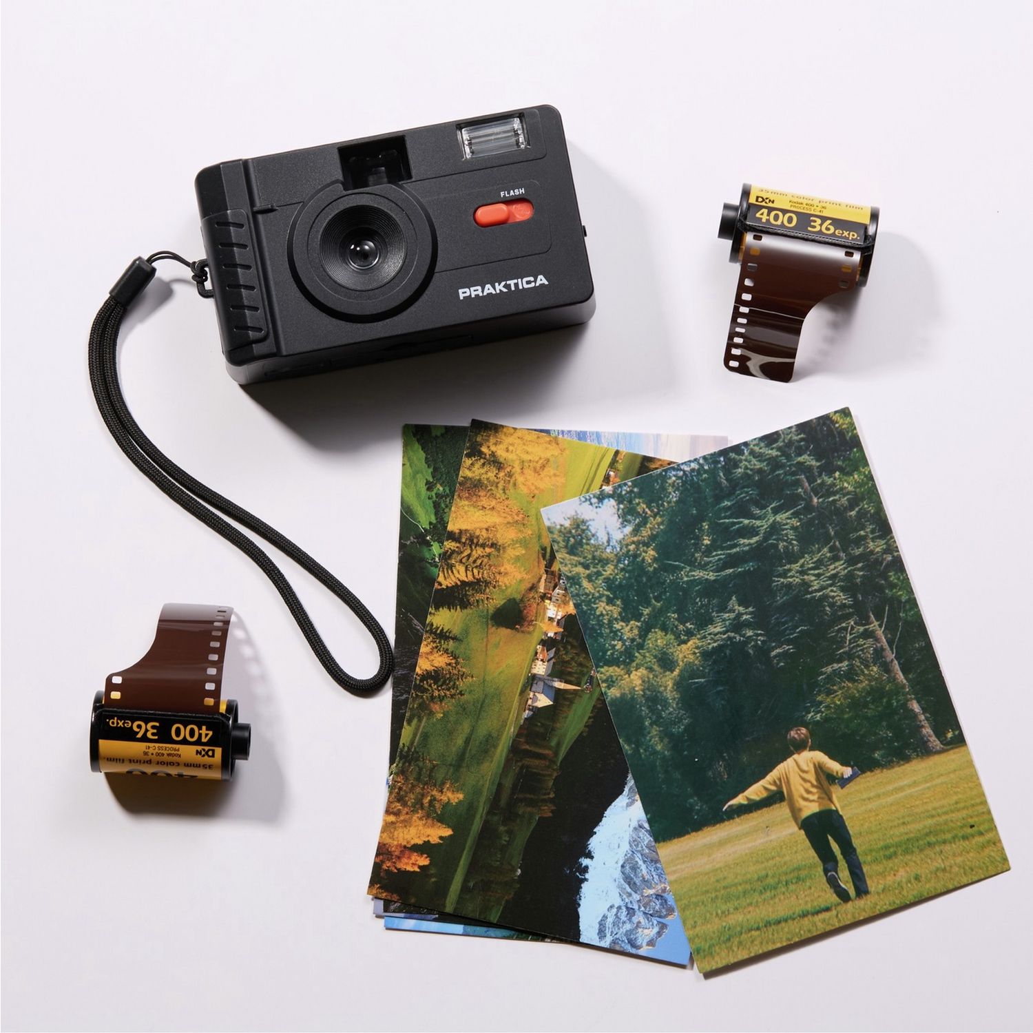 Praktica reusable film camera black 35mm, UK version
