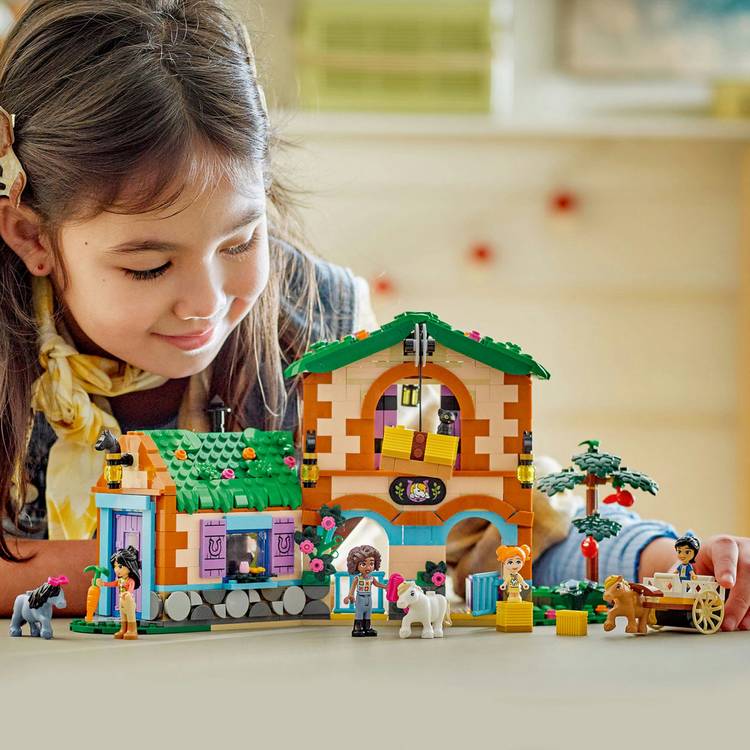 LEGO Friends Pony Ranch & Stable set with 3 horses and 4 characters, imported from the UK