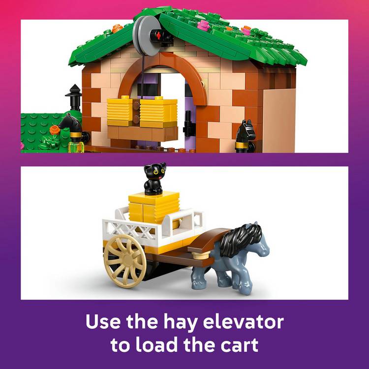 LEGO Friends Pony Ranch & Stable set with 3 horses and 4 characters, imported from the UK