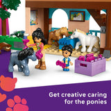 LEGO Friends Pony Ranch & Stable set with 3 horses and 4 characters, imported from the UK