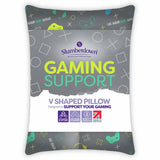 Slumberdown V-shaped gaming support pillow white, UK version