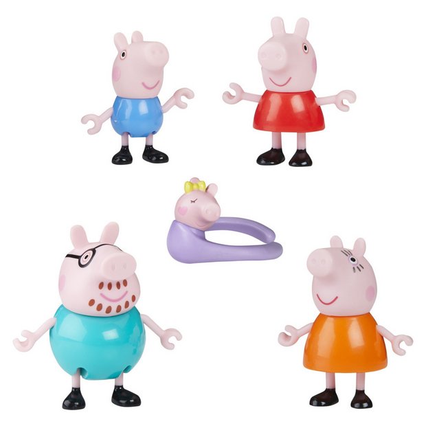 Peppa Pig Family 5 Pack toy set, imported from the UK