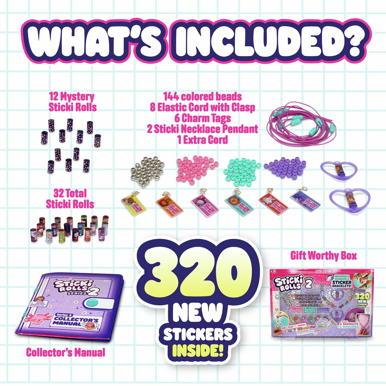 Sticki Rolls Sticki Station Series 2 sticker craft kit - British product