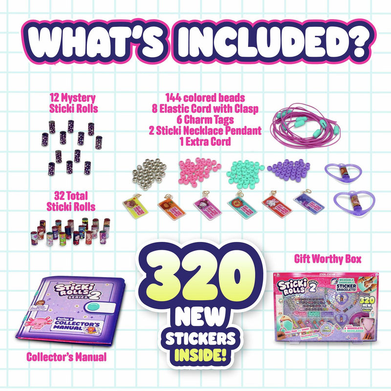 Sticki Rolls Sticki Station Series 2 sticker craft kit - British product