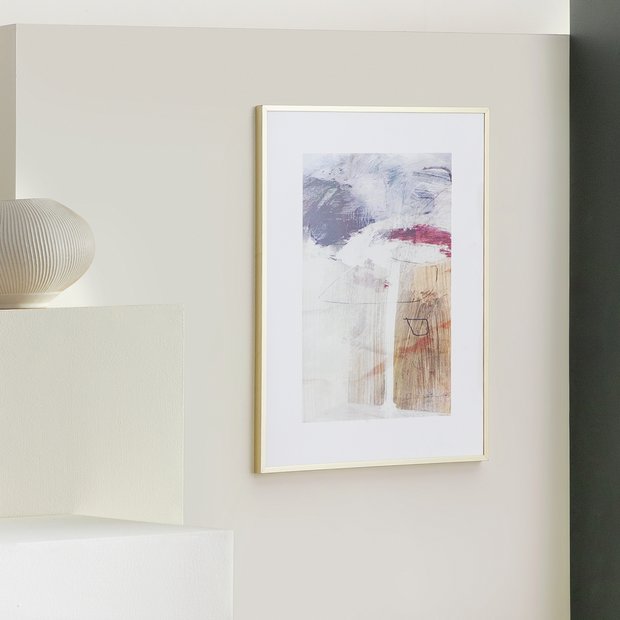 Argos Home gold aluminium picture frame 30x40cm, imported from the UK