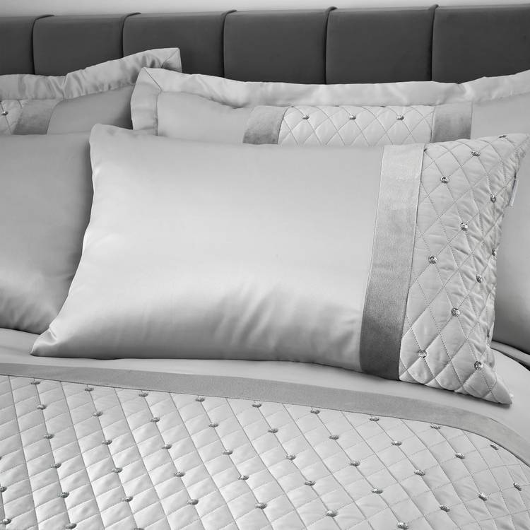 Catherine Lansfield Sequin Silver double bedding set, UK version