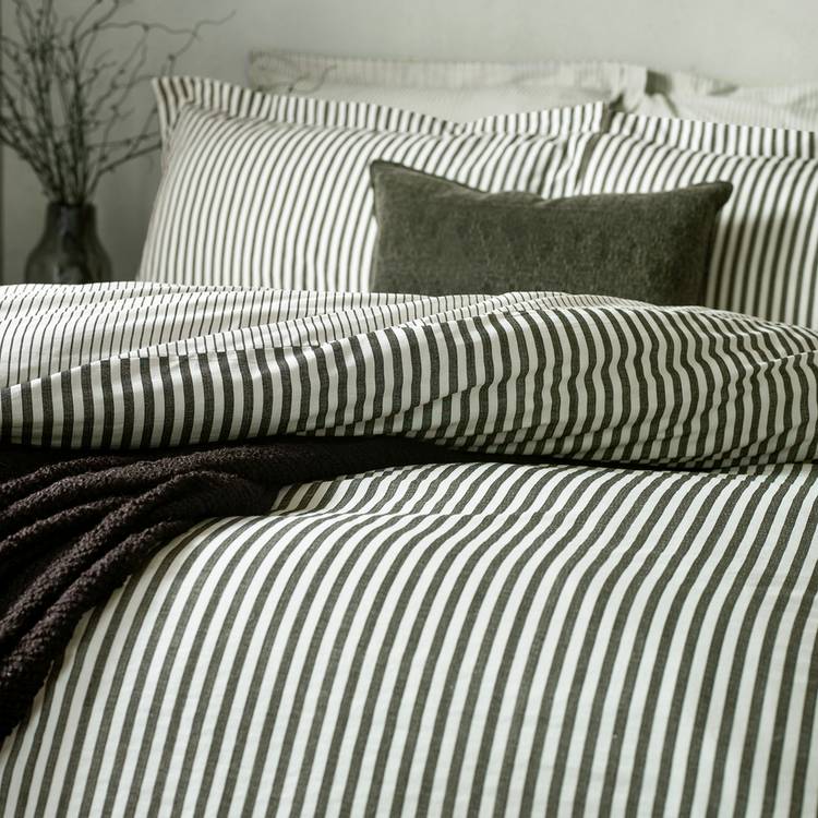 Yard bedding set Cotton Stripe Black single, imported from the UK