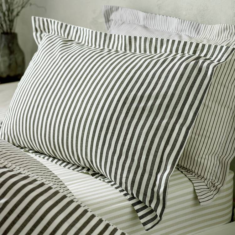 Yard bedding set Cotton Stripe Black single, imported from the UK