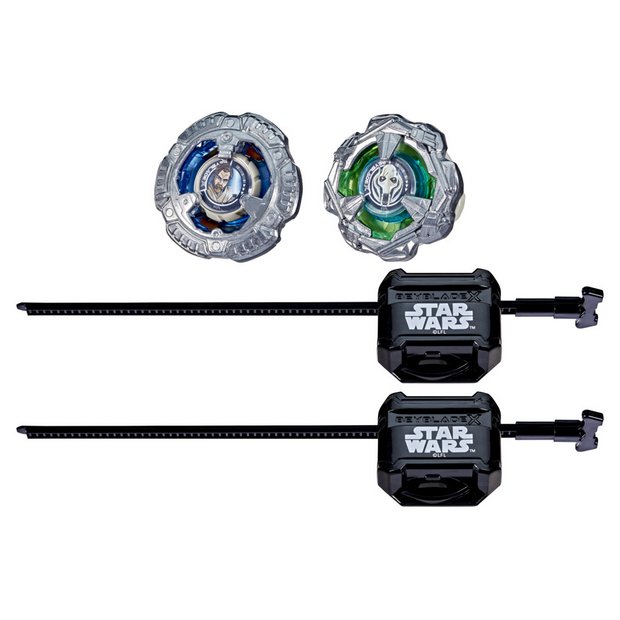 Beyblade X Star Wars spinning top pack Obi-Wan Kenobi and General Grievous - British product