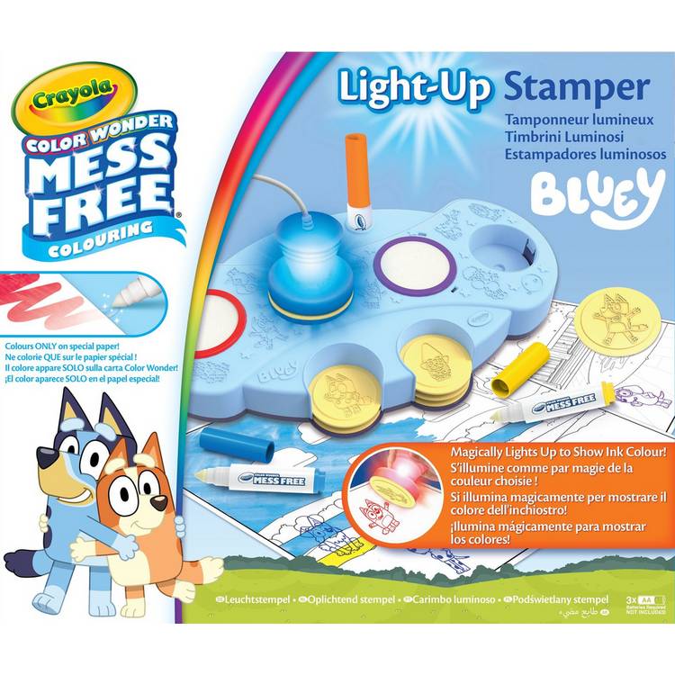Crayola Bluey Colour Wonder Stamper art kit 28x33x5cm - British product