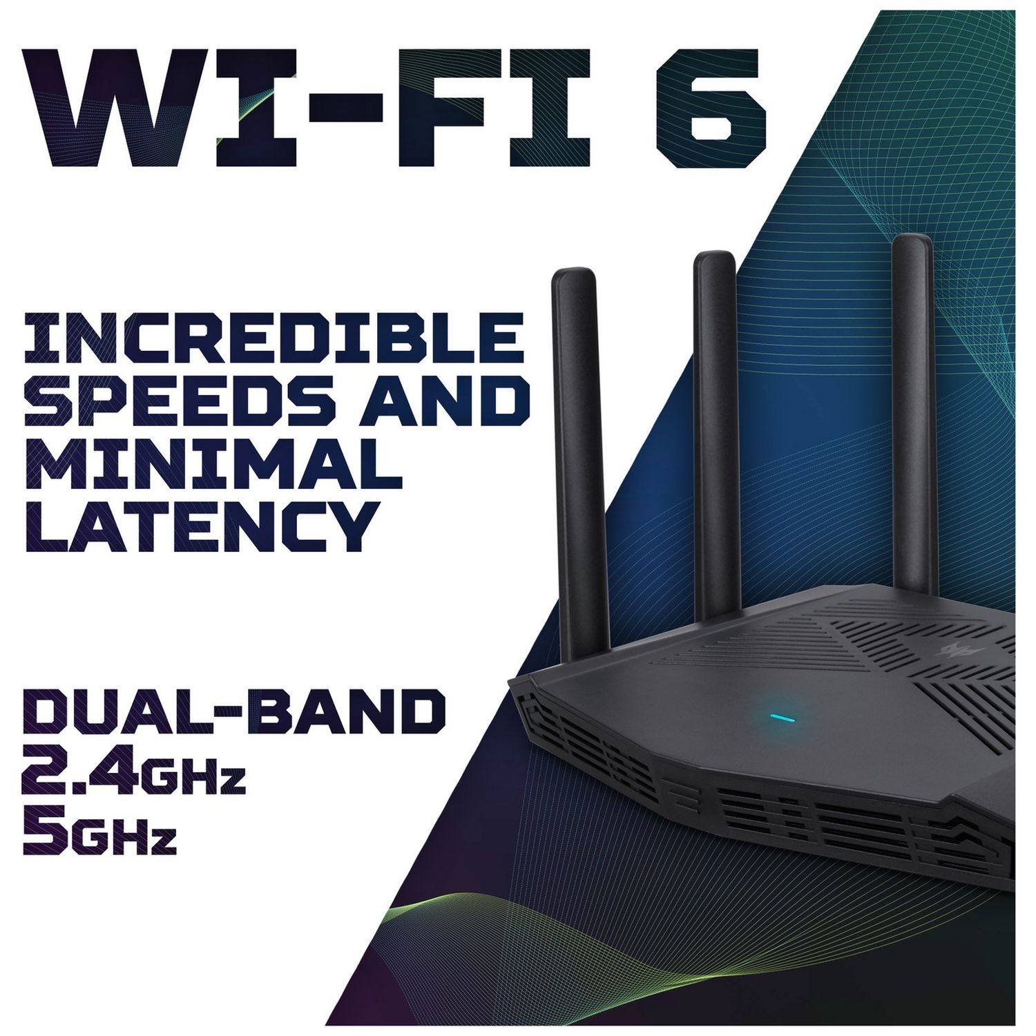 Acer Predator Connect W6x dual-band Wi-Fi 6 router (British brand)