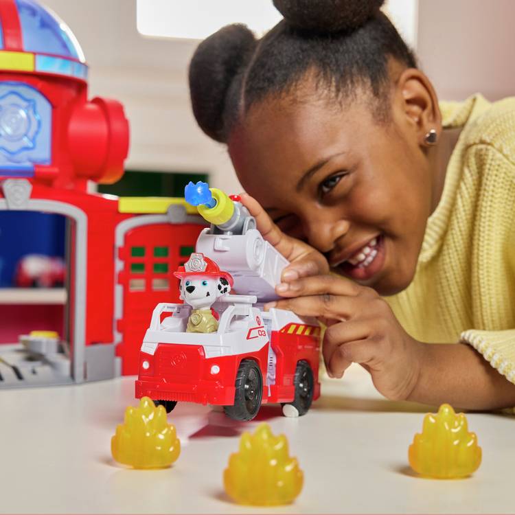 PAW Patrol Fire Station playset with Marshall (British brand)