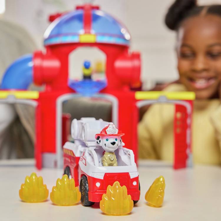 PAW Patrol Fire Station playset with Marshall (British brand)