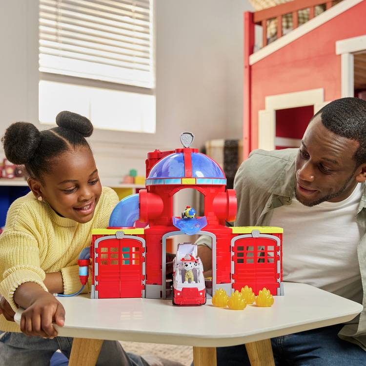 PAW Patrol Fire Station playset with Marshall (British brand)