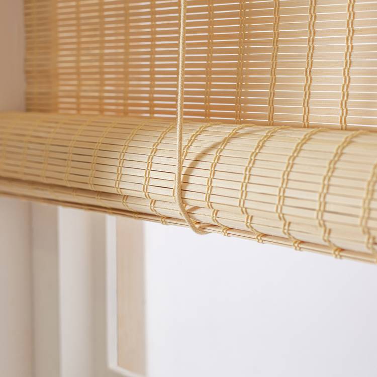 Little Black Book bamboo natural roller blind 60cm, imported from the UK