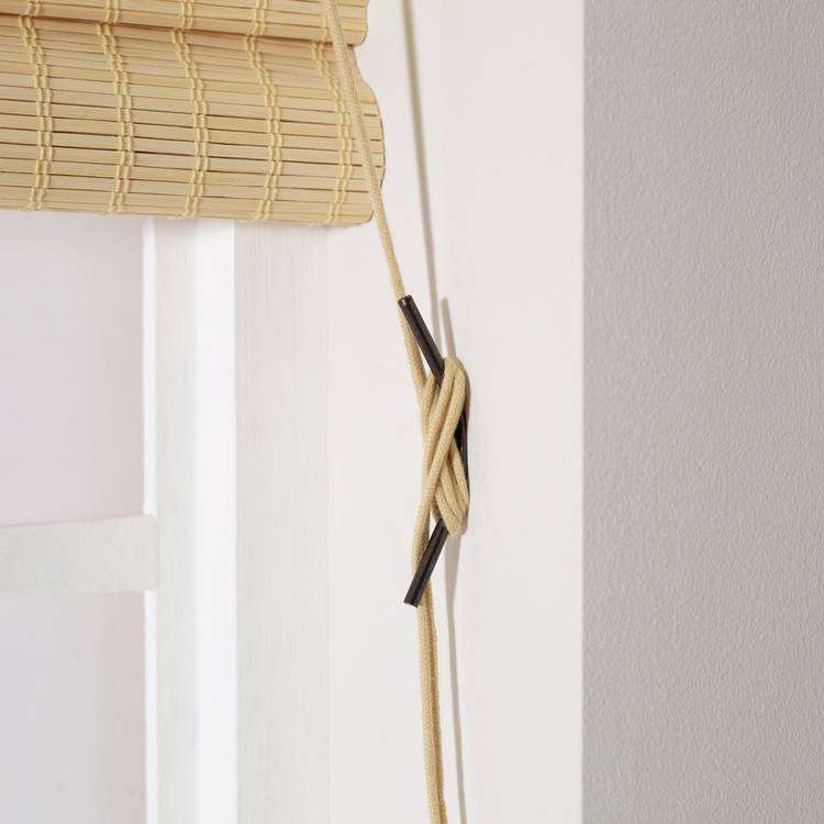 Little Black Book bamboo natural roller blind 60cm, imported from the UK