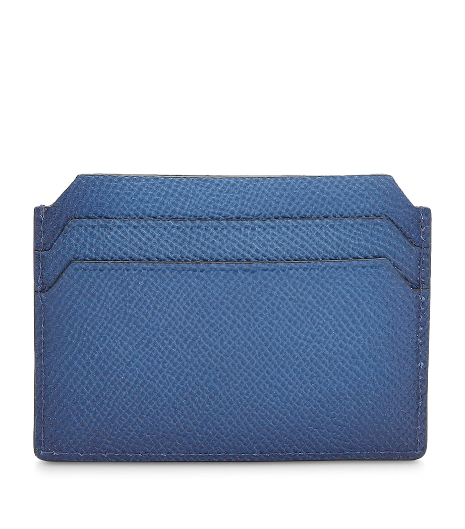 Santoni leather card holder 7x11cm, imported from the UK