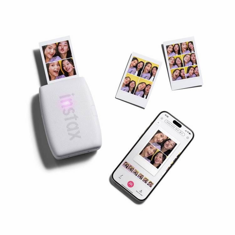instax Mini Link 3 wireless photo printer bundle Clay White - British product