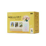 instax Mini Link 3 wireless photo printer bundle Clay White - British product