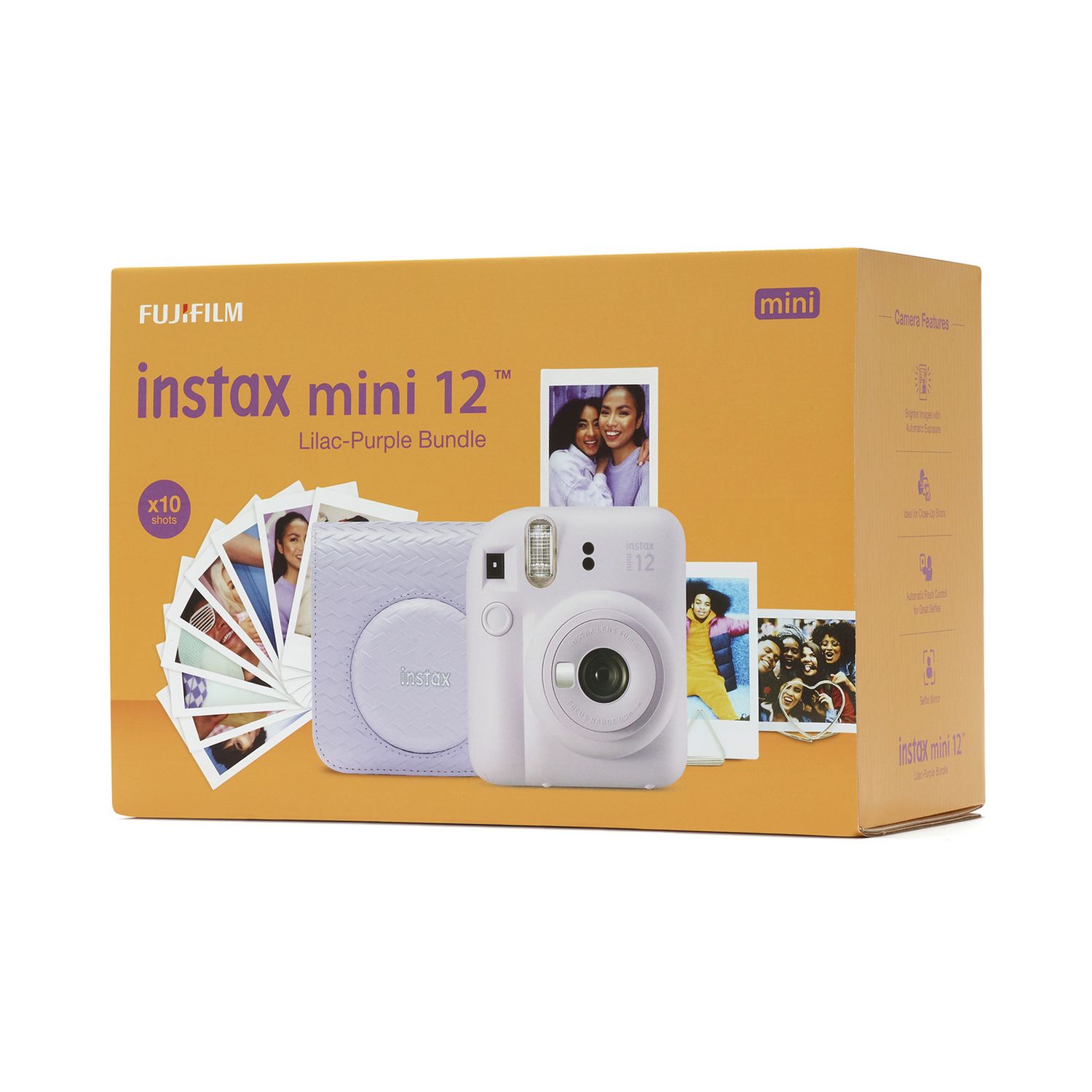instax Mini 12 instant camera bundle purple, UK version