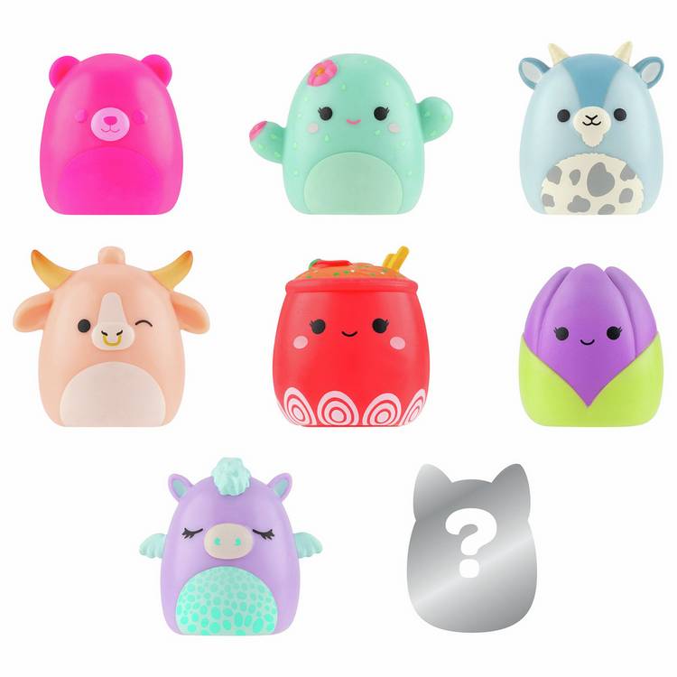 Squish-a-longs mini collectible figures 8-pack, imported from the UK