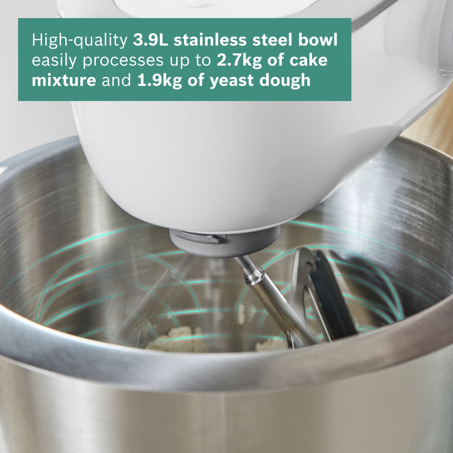 Bosch MUM5X stand mixer with scale and coffee grinder (British brand)