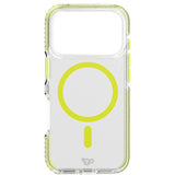 Tech21 EvoCrystal Glow phone case for iPhone 17 Pro Green, imported from the UK